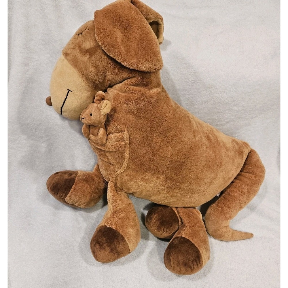 Amela Original Vintage Kangaroo Plush Baby Roo Jumbo Giant Size Rare Brown
